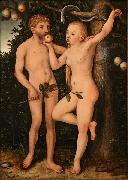 Lucas  Cranach Adam and Eve oil painting reproduction